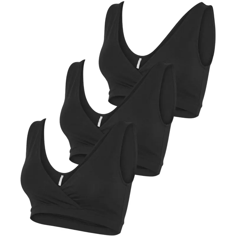 Mama;Licious Black Black 3-Pack Mlmelisa Bra 2F 3-Pak 1