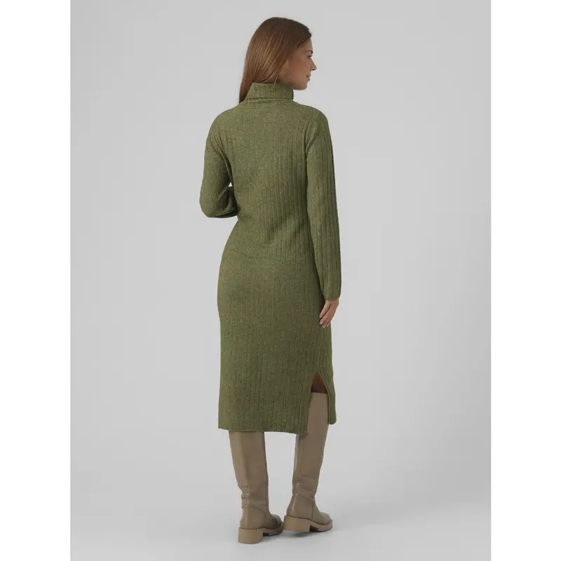 Mama;Licious Winter Moss Melange Mlsuniva June Ls Strik Midi Kjole 2F Noos 5