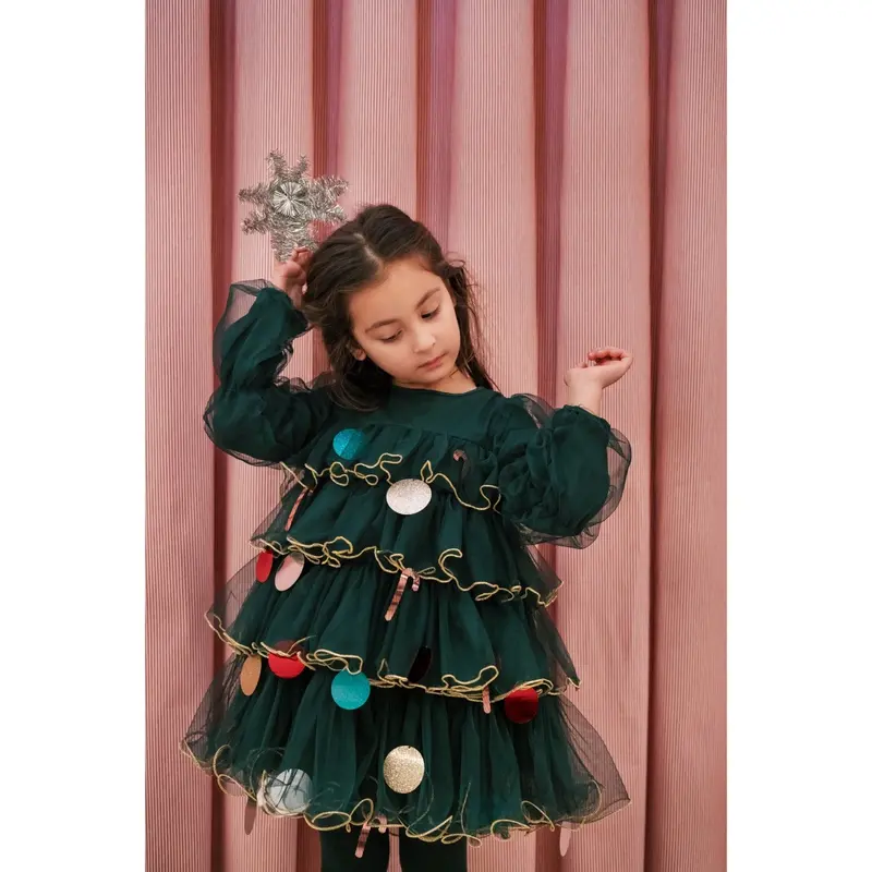 Marmar Ballerina Glitter Dark Leaf December Kjole 2