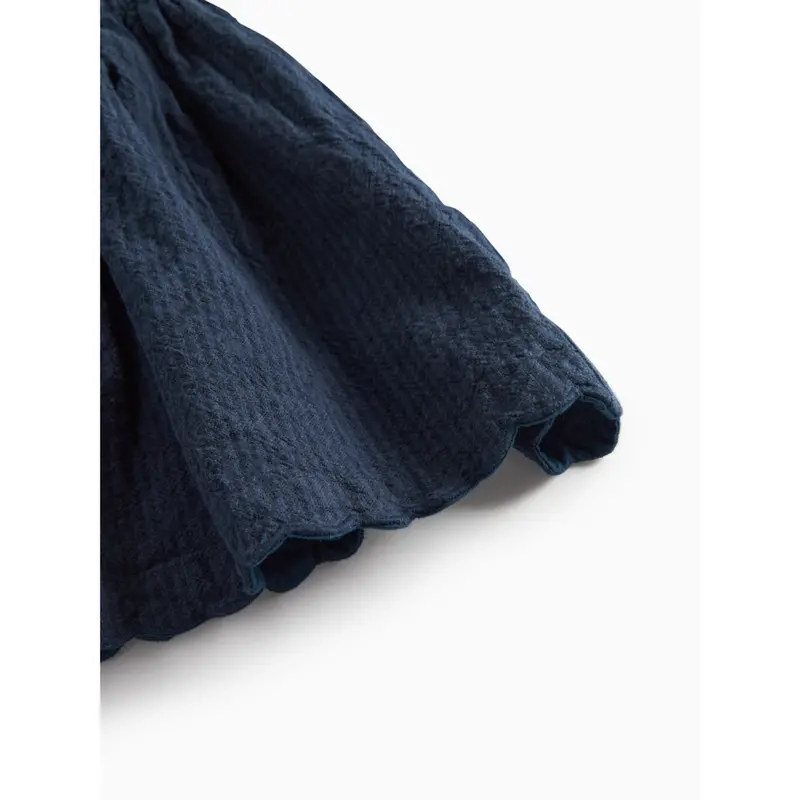 Marmar Chambray Dark Blue Stripe Danara Kjole 3