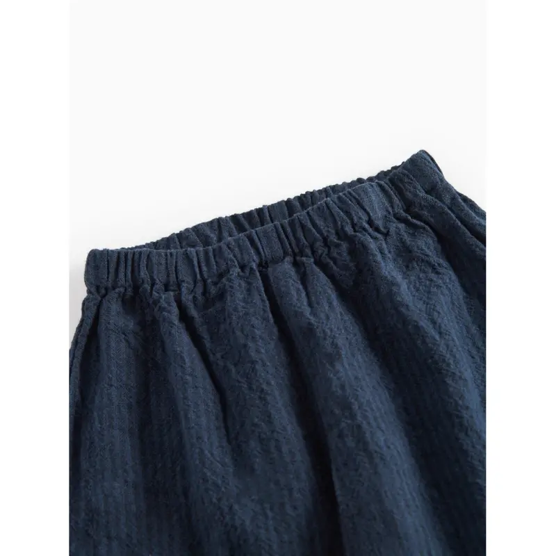 Marmar Chambray Dark Blue Stripe Panto Bukser 3