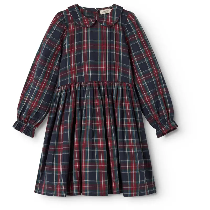 Marmar Check Pilot Navy Check Delice Kjole 1