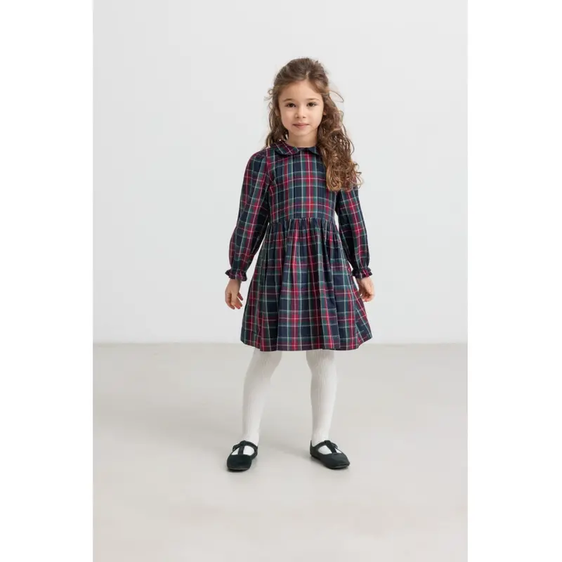 Marmar Check Pilot Navy Check Delice Kjole 3