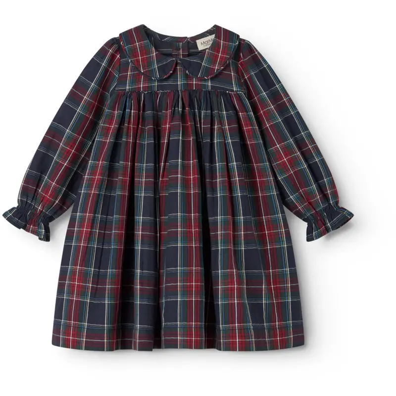 Marmar Check Pilot Navy Check Dulla B Ls Kjole 1
