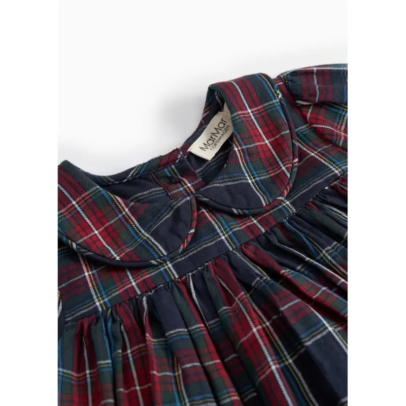 Marmar Check Pilot Navy Check Dulla B Ls Kjole 3