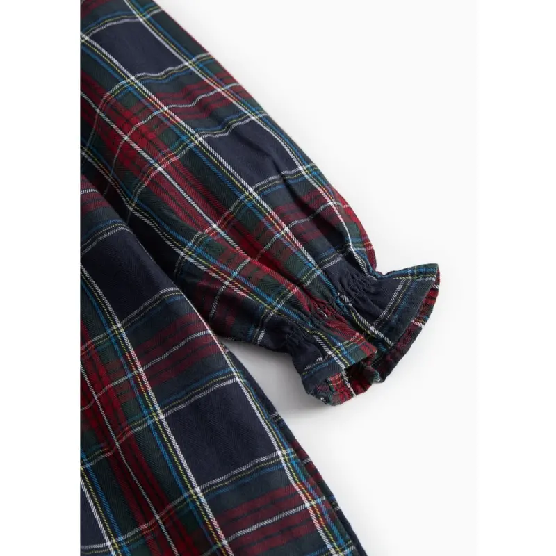Marmar Check Pilot Navy Check Dulla B Ls Kjole 4