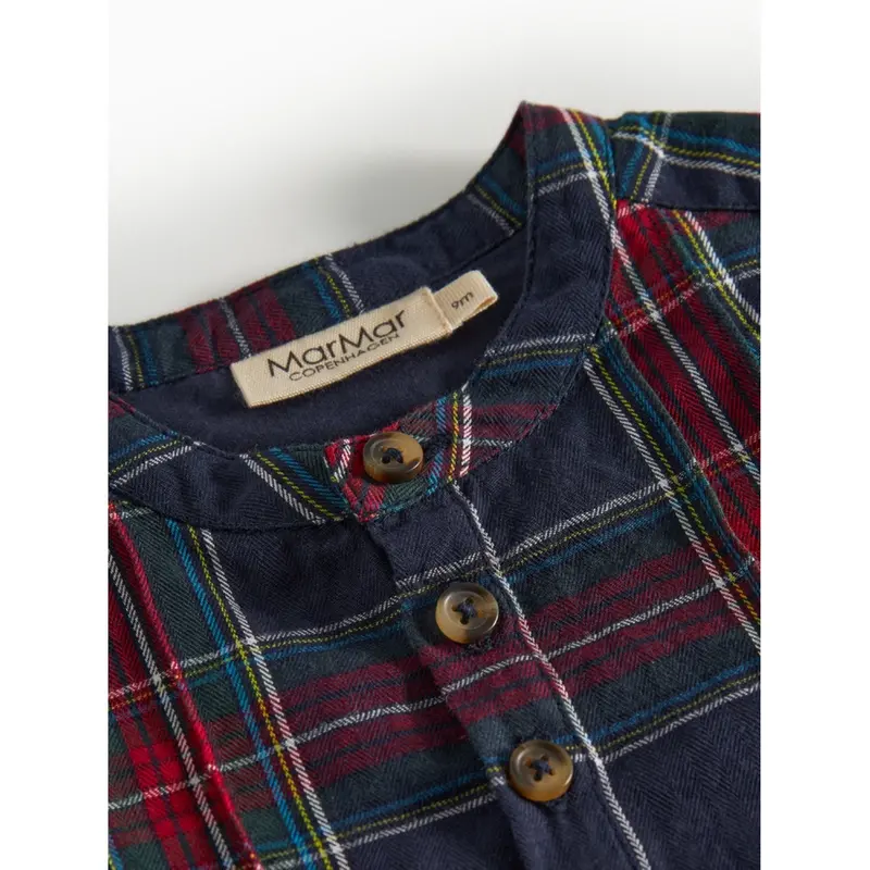 Marmar Check Pilot Navy Check Totoro Skjorte 3