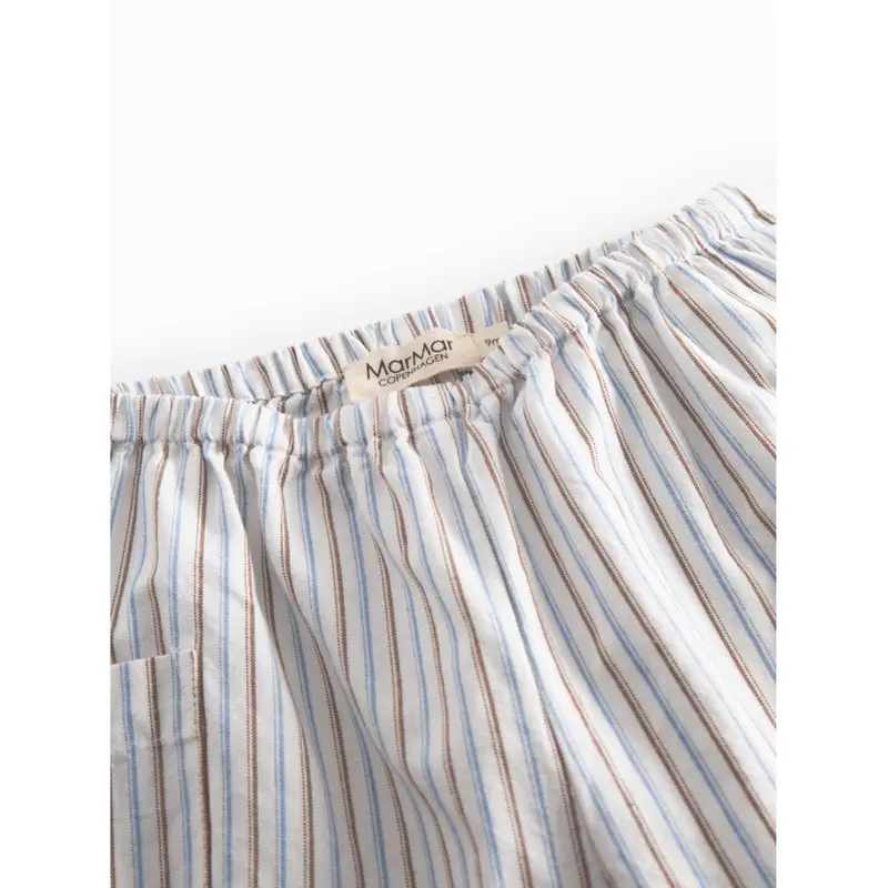 Marmar Cotton Blue Iris Stripe Panto Bukser 3