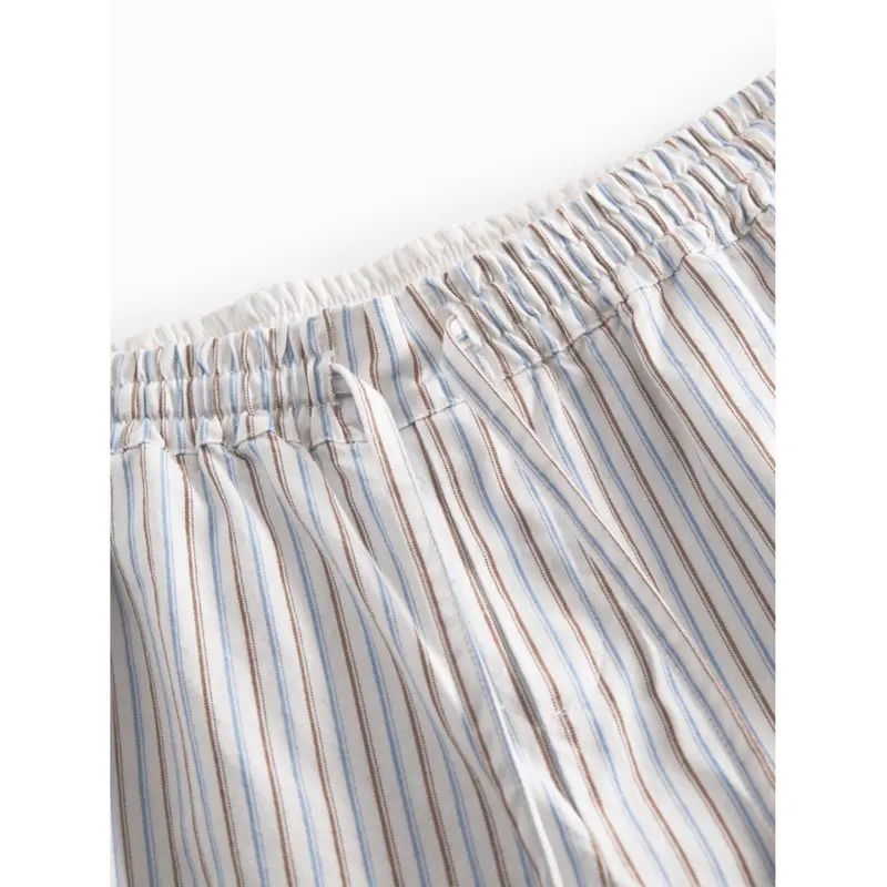 Marmar Cotton Blue Iris Stripe Plano Bukser 3