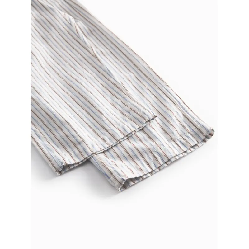 Marmar Cotton Blue Iris Stripe Plano Bukser 4