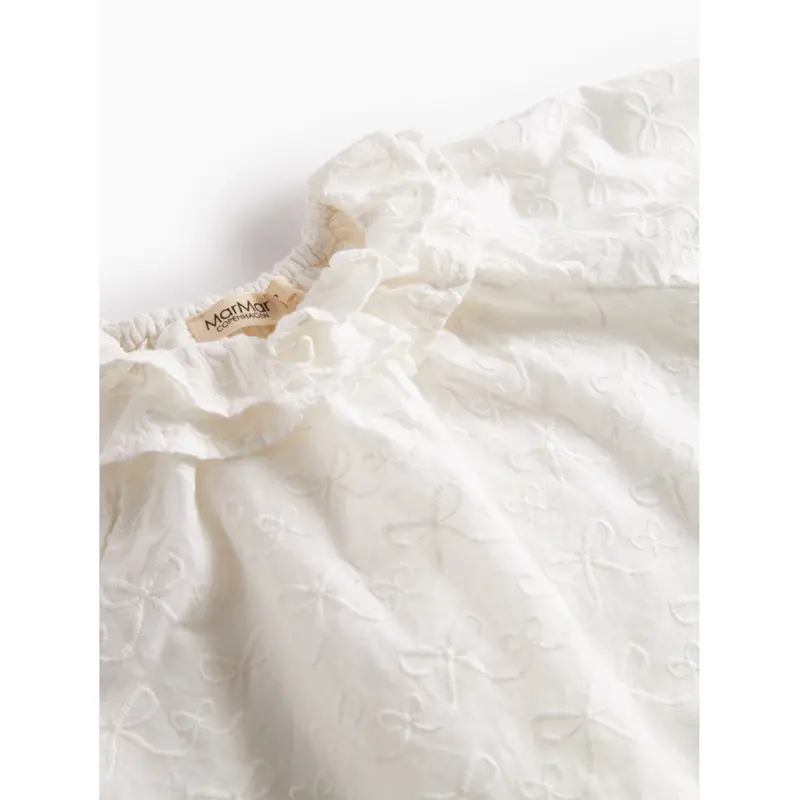 Marmar Cotton Bow White Tonello Bluse 5
