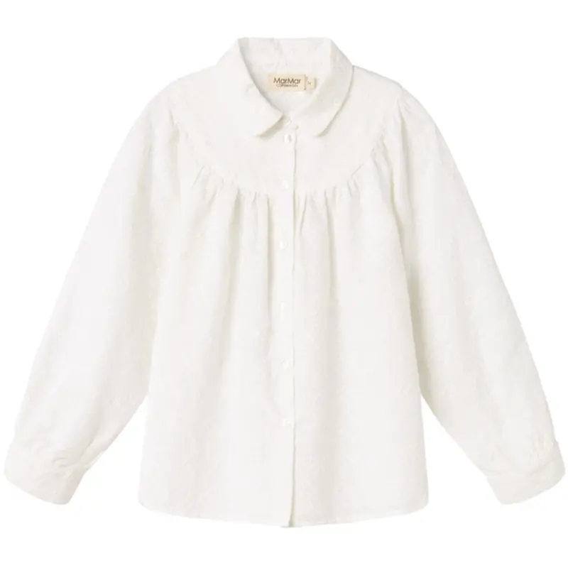 Marmar Cotton Bow White Trissa Bluse 1