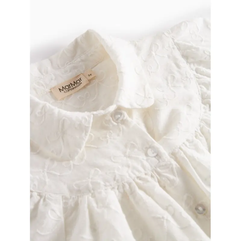 Marmar Cotton Bow White Trissa Bluse 4