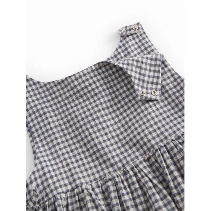 Marmar Cotton Linen Marine Check Tarame Top 3