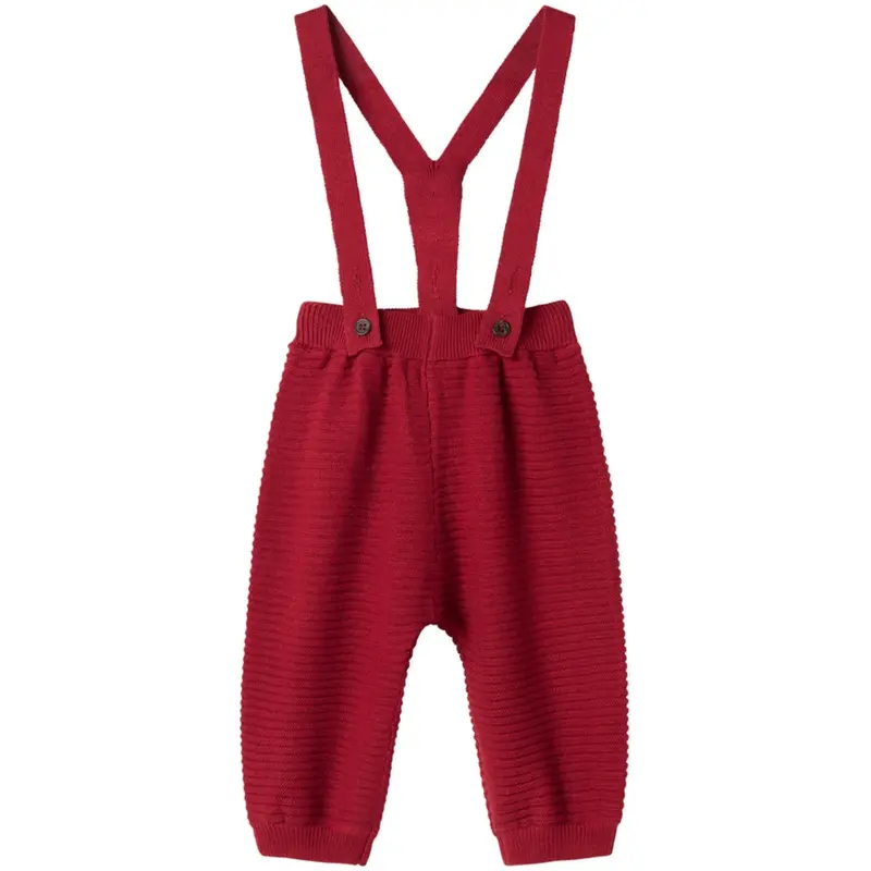Marmar Cotton Rayon Knit Solid Hibiscus Red Perrin Bukser 1