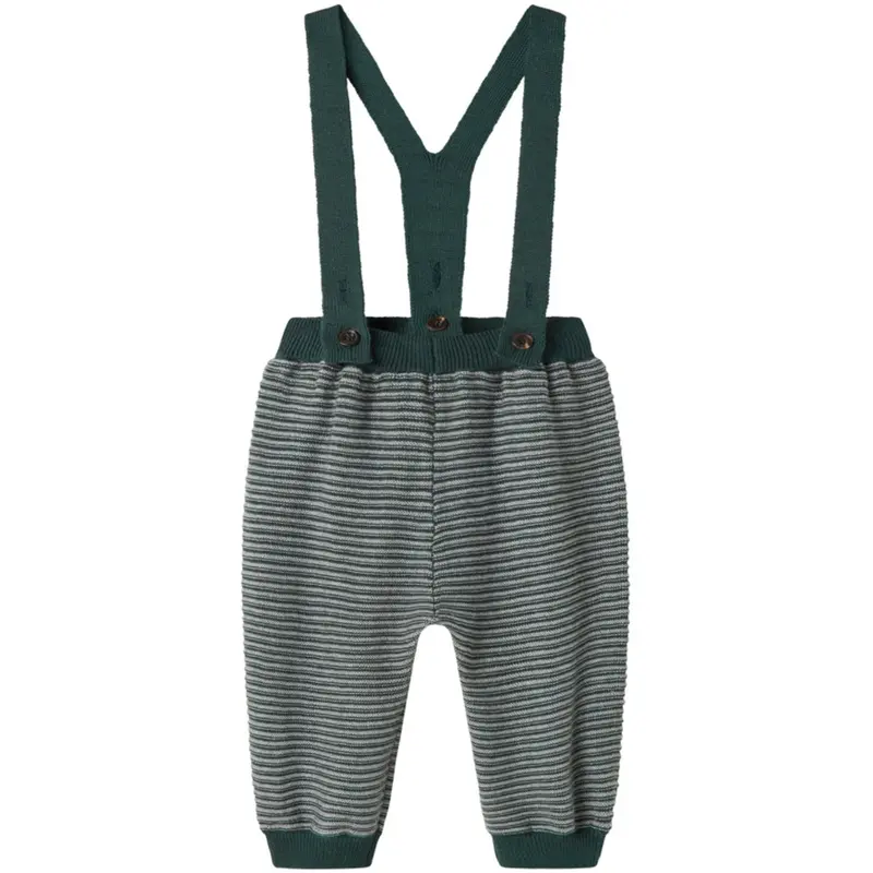 Marmar Cotton Rayon Knit Stripe Dark Leaf Stripe Perrin Bukser 1