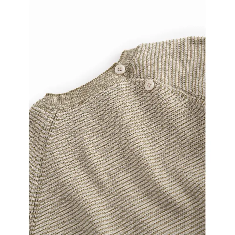 Marmar Cotton Stripe Knit Vanilla Stripe Torin B Knitwear 3