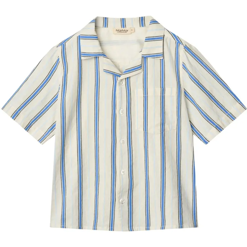 Marmar Cotton Stripes Chambray Stripe Tage T-Shirt 1