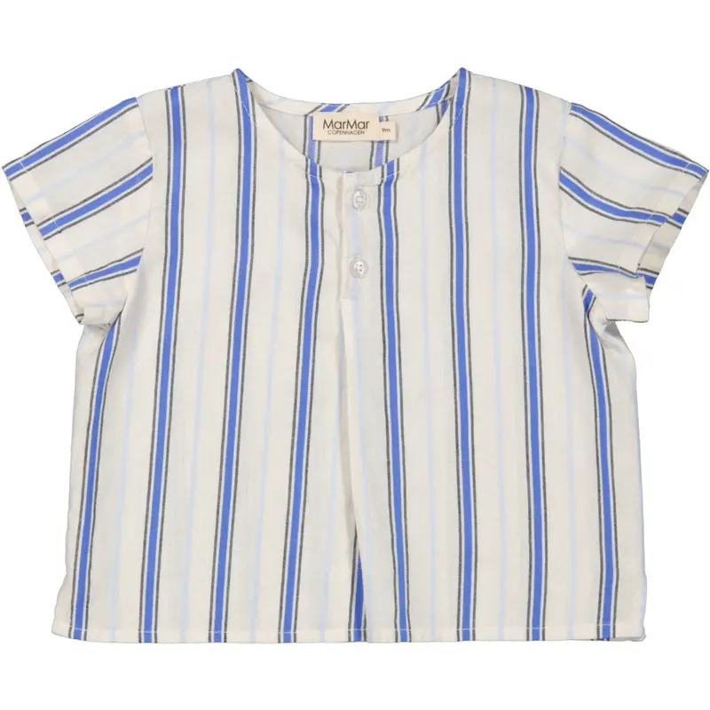 Marmar Cotton Stripes Chambray Stripe Tero T-Shirt 1