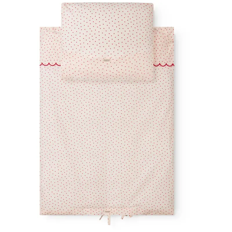 Marmar Crispy Poplin Acc Happy Hearts Sengtøj Hør Scallop Baby 1