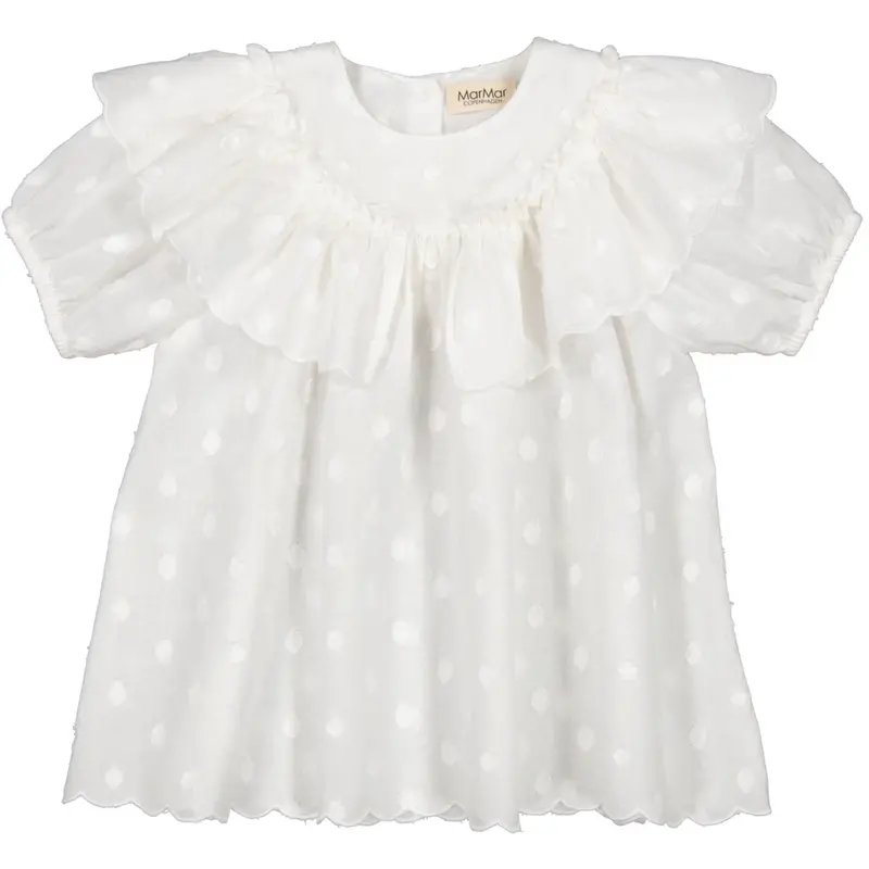 Marmar Dobby Dots Gentle White Delsa B Kjole 1