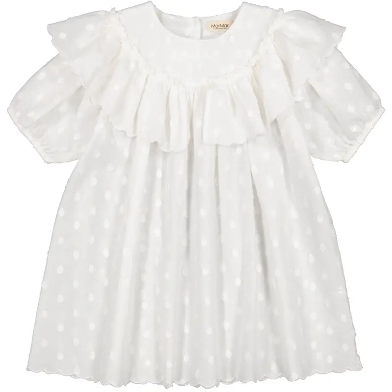 Marmar Dobby Dots Gentle White Delsa Kjole 1