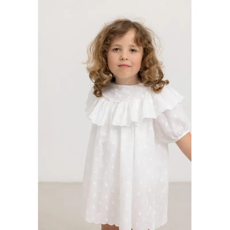 Marmar Dobby Dots Gentle White Delsa Kjole 2