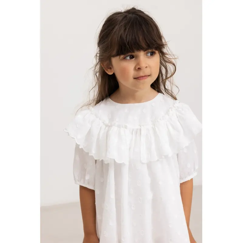 Marmar Dobby Dots Gentle White Delsa Kjole 3