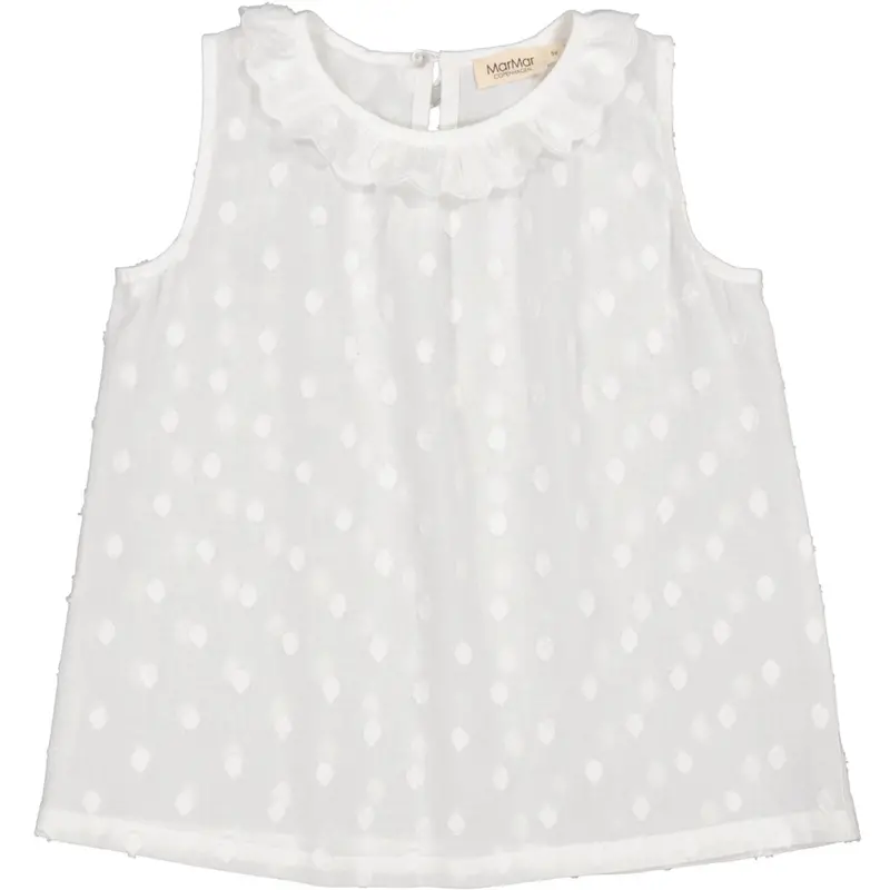 Marmar Dobby Dots Gentle White Talsa Top 1