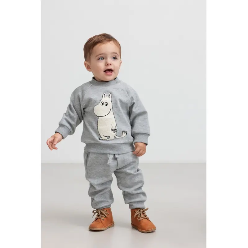 Marmar Double Jersey Light Grey Melange Pelon B Bukser 2