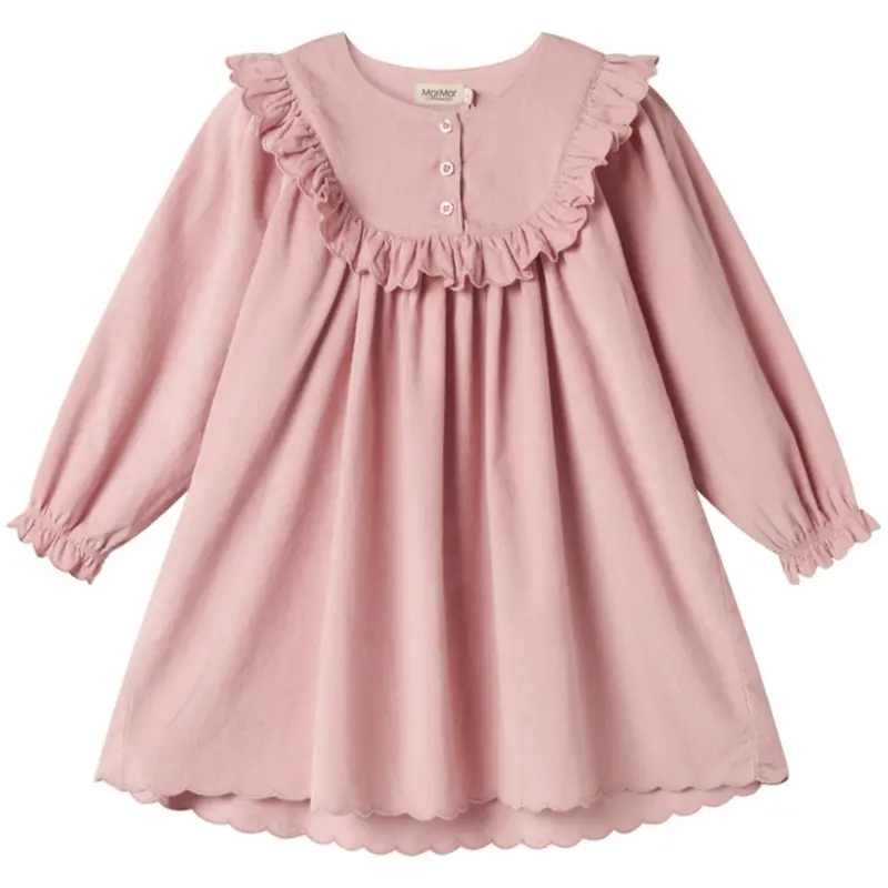Marmar Fine Cord Soft Berry Delina Ls Kjole 1