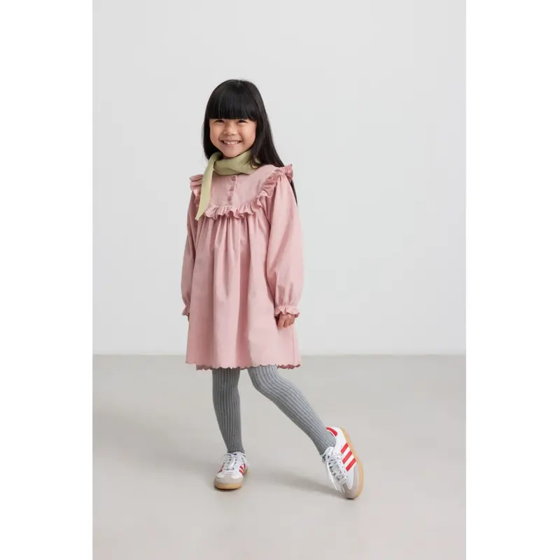 Marmar Fine Cord Soft Berry Delina Ls Kjole 2