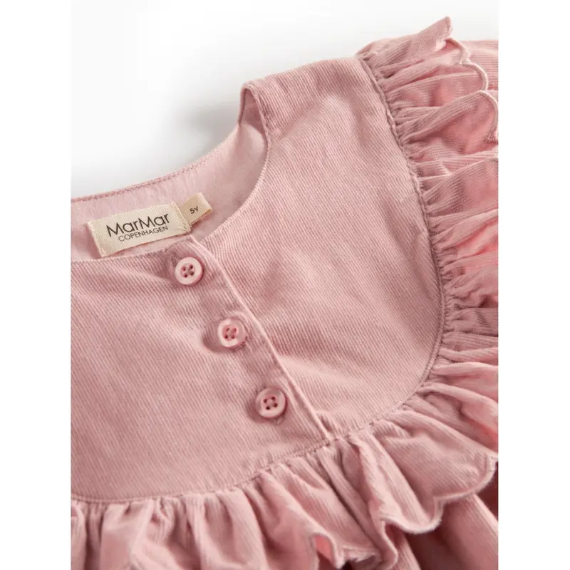 Marmar Fine Cord Soft Berry Delina Ls Kjole 4