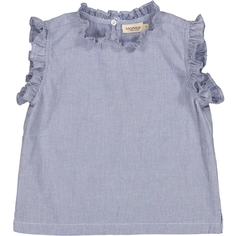 Marmar Fine Cotton Navy Stripe Tirra Top 1