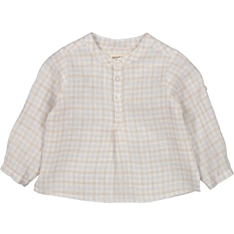 Marmar Fine Linen Summer Check Totoro Skjorte 1
