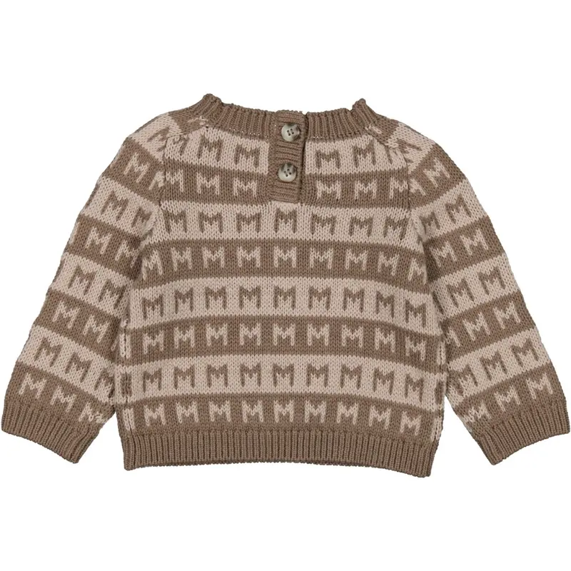 Marmar Heavy Knit Pattern Terre Stripe Talmi B Strik Bluse 3