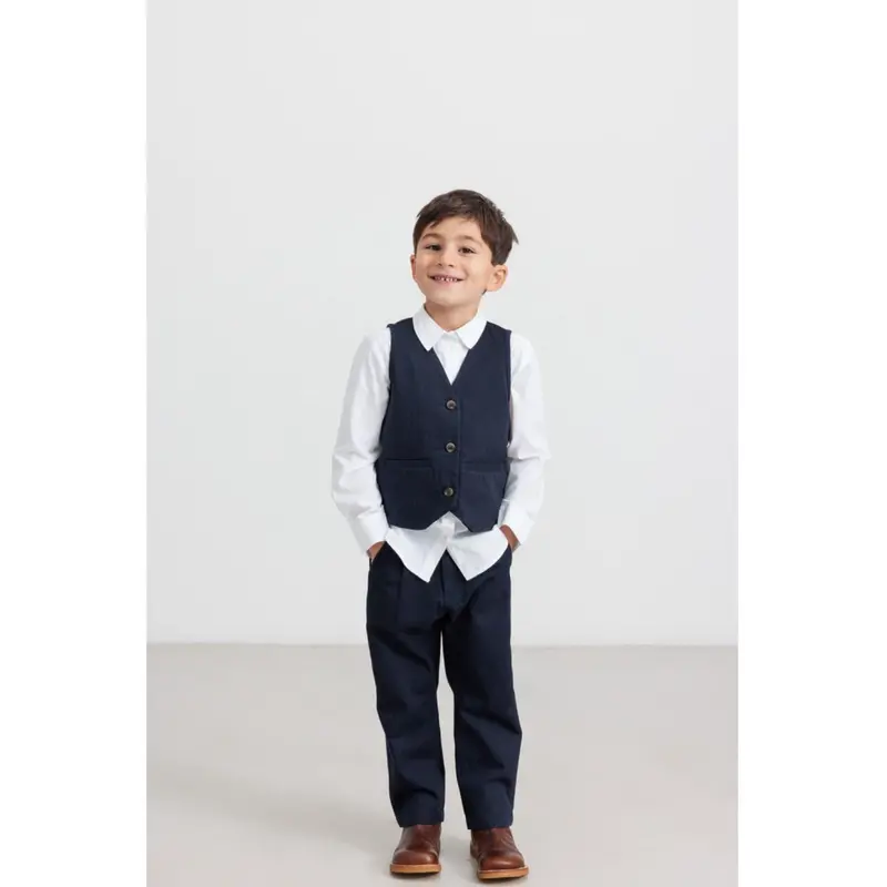 Marmar Herringbone Twill Pilot Navy Piper Bukser 2