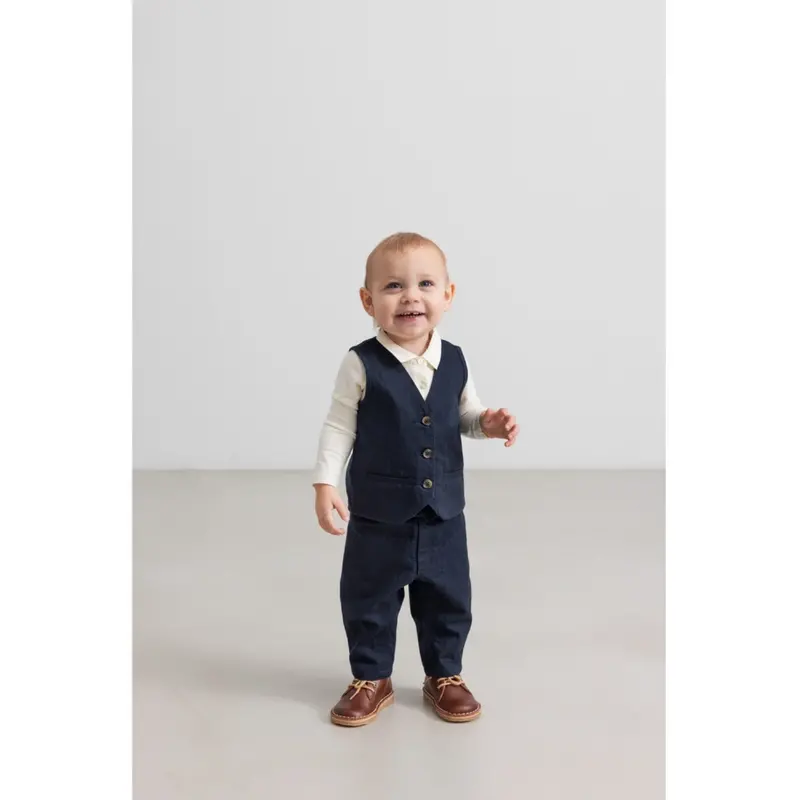 Marmar Herringbone Twill Pilot Navy Polle Bukser 2