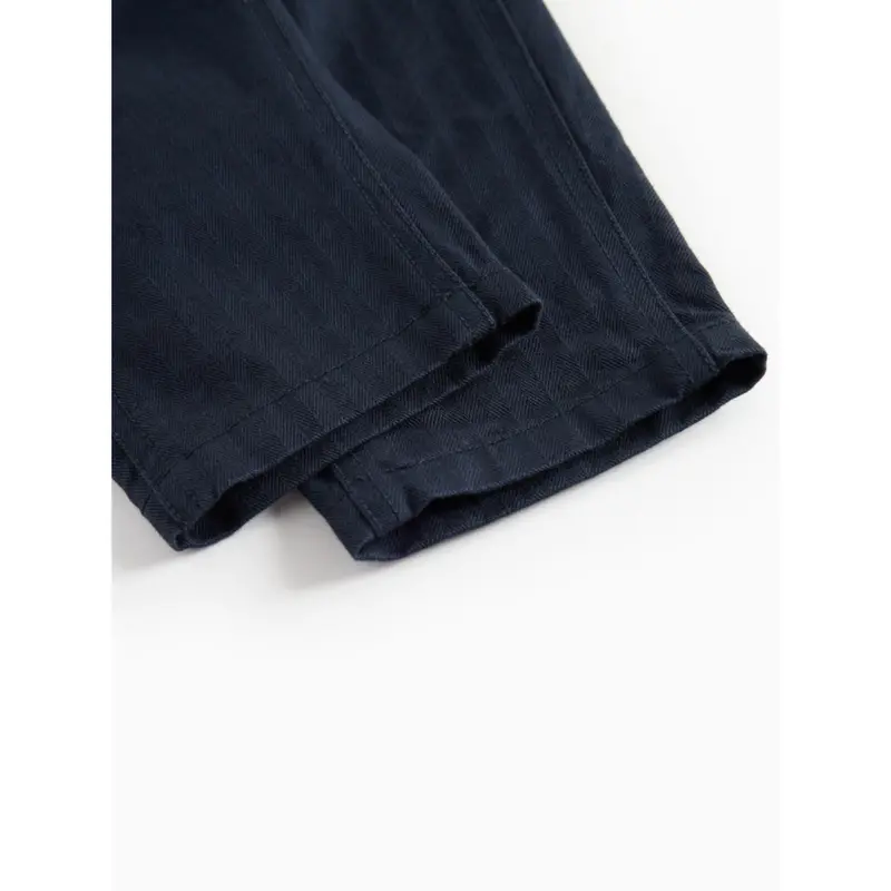 Marmar Herringbone Twill Pilot Navy Polle Bukser 4