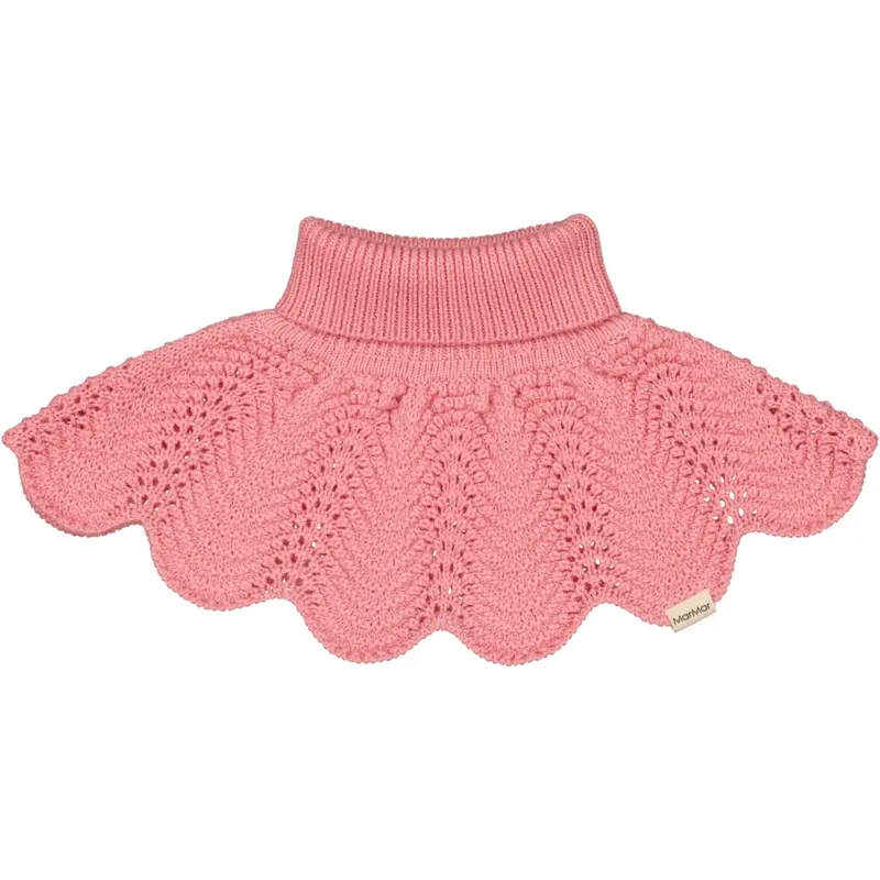 Marmar Light Cotton Wool Lace Raspberry Alani Strikket Halsedisse 1