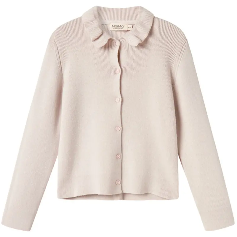 Marmar Light Cotton Wool Rib Vanilla Tilda Strik Cardigan 1