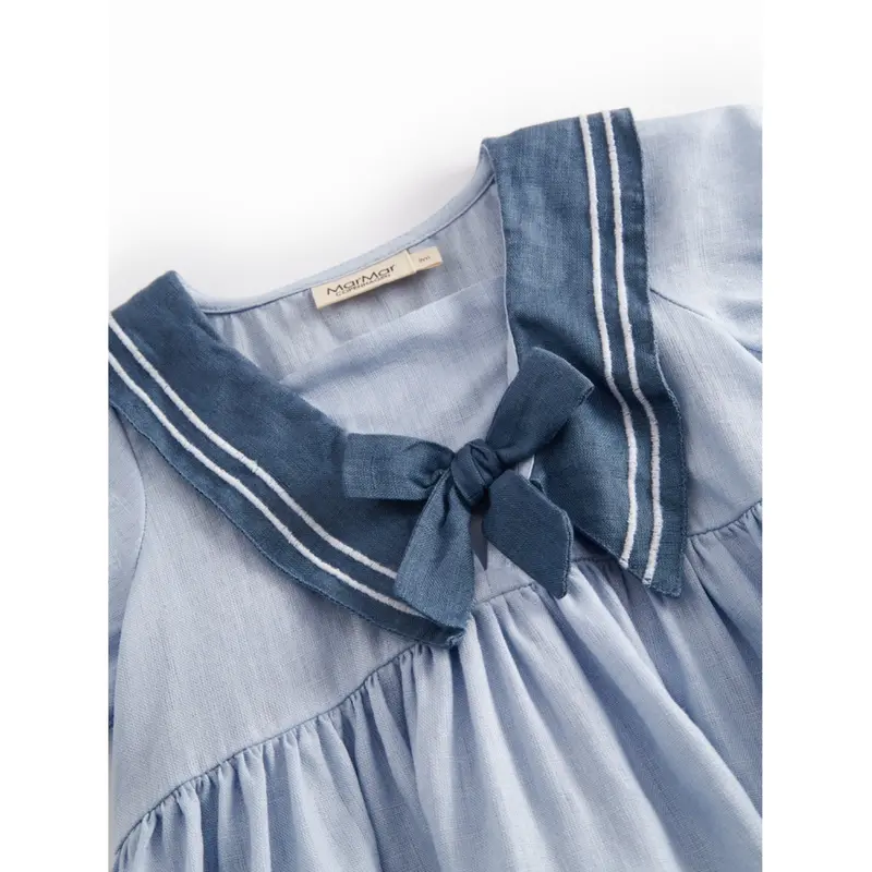 Marmar Linen Blue Mist Daki Kjole 3
