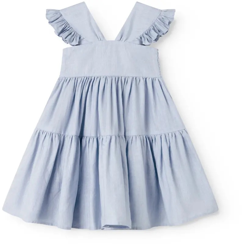 Marmar Linen Blue Mist Dalani Kjole 1