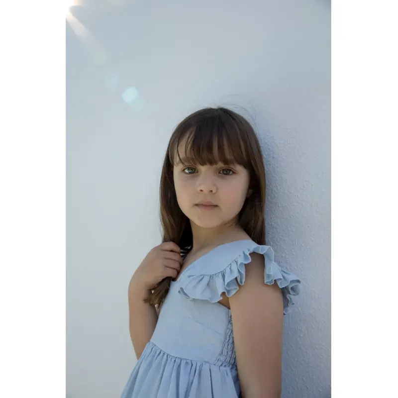 Marmar Linen Blue Mist Dalani Kjole 3