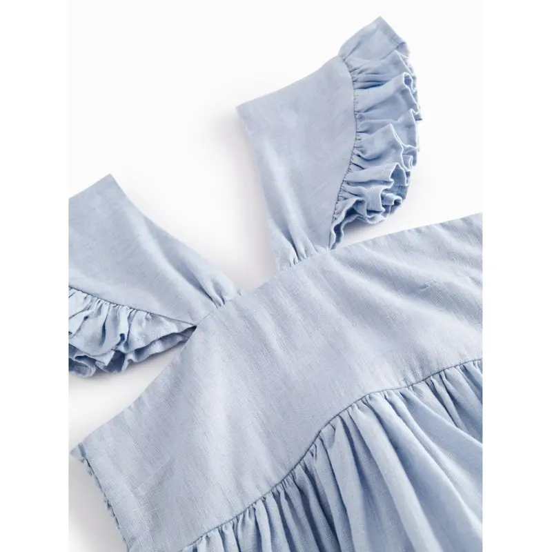 Marmar Linen Blue Mist Dalani Kjole 4