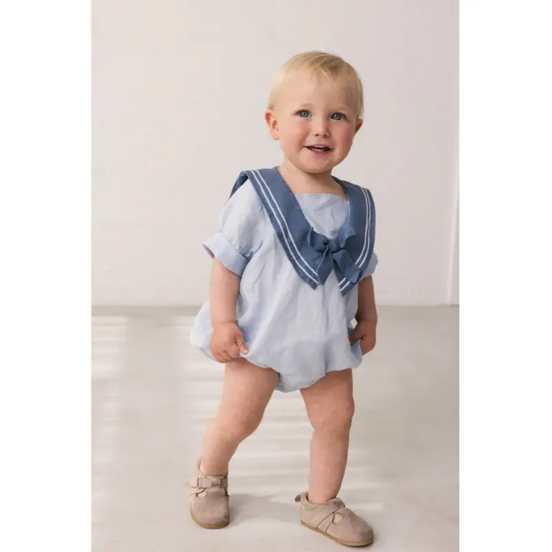 Marmar Linen Blue Mist Raki Romper 2