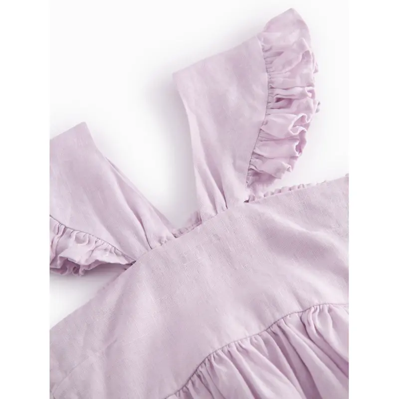Marmar Linen Sweet Violet Dalani Kjole 3