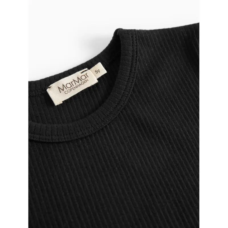 Marmar Modal Black Plain T-Shirt 2