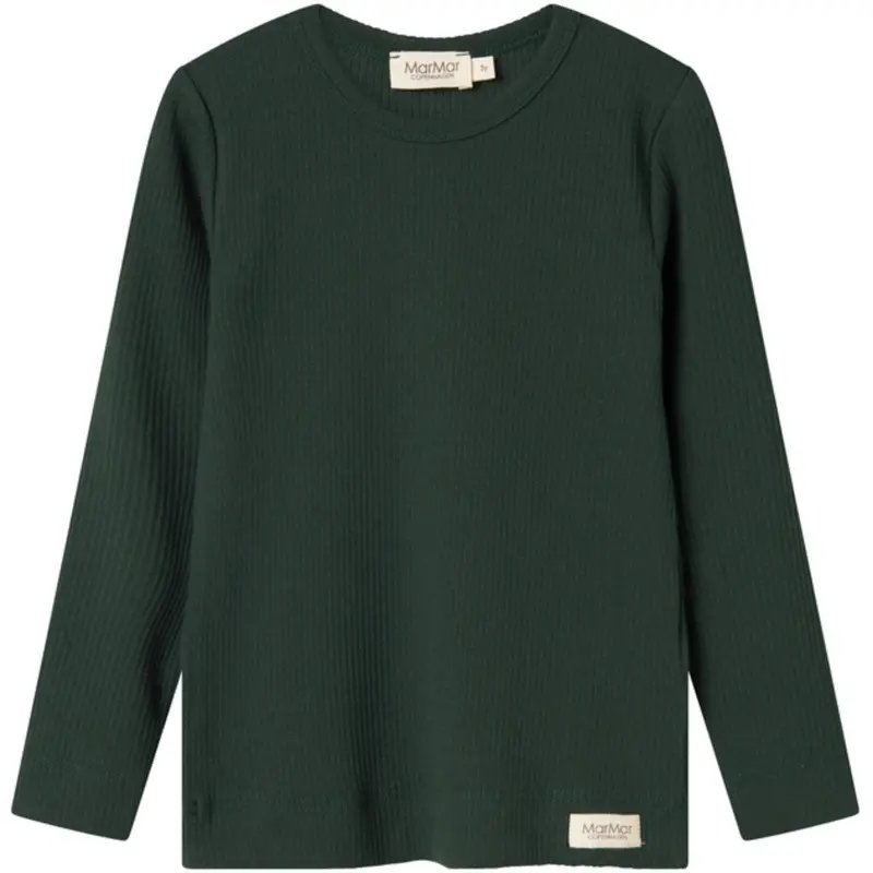 Marmar Modal Dark Leaf Plain Bluse 1
