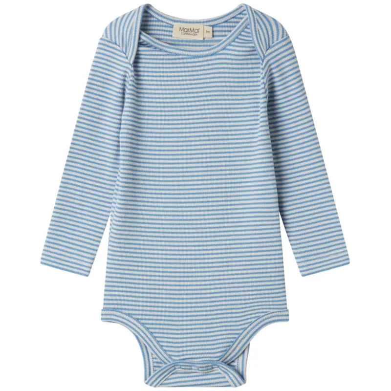 Marmar Modal Fine Rib Blue Stripe Ben Body 1